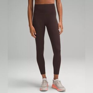 Lululemon Wunder Train High-Rise Tight 25" Size: 4, Color: Espresso